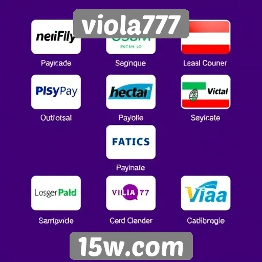 Sistemas de pagamento e retiradas no viola777